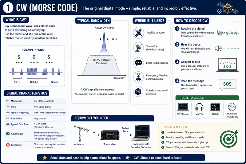 CW Morse Code visual
